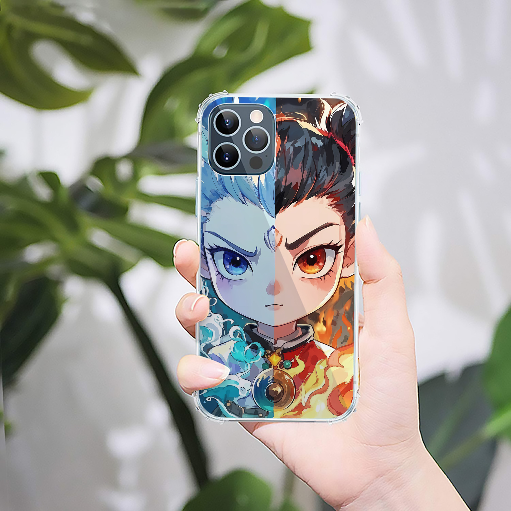 （画像用） Ne Zha 2 ナタ 魔童の大暴れ 【iPhone 12シリーズ対応】透明スマホケース（クリアソフトケース）